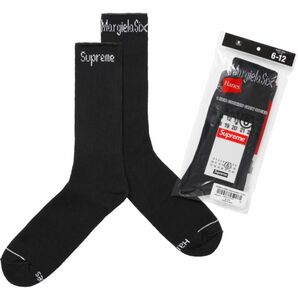 Supreme MM6 Maison Margiela Crew Socks (1 Pack) 靴下黒black box