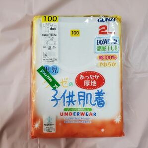 【新品未開封】 あったか素材 半袖肌着 サイズ100 GUNZE