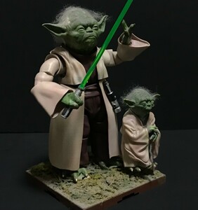  Bandai 1/6 Yoda painted geo llama manner final product Star Wars 2 body set plastic model model BANDAI STAR WARS YODA