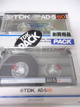 レトロ カセットテープ TDK AD-S60 ×２ AR90 AR60 4本 中古 セット_画像3