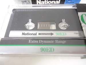 レトロ カセットテープ National ED RT-90ED RT-60EX 2本 中古 セット