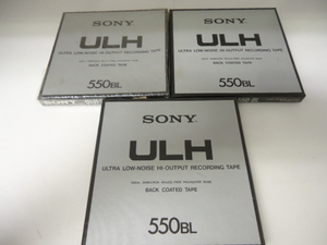 オープンリールテープ SONY ULH 550BL 3本 セット 中古