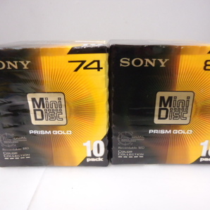 SONY MDディスク PRISM GOLD 80 ・74 各10パック 計20 新品 セットの画像1
