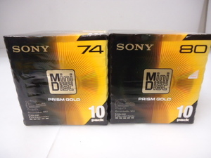 SONY MDディスク PRISM GOLD 80 ・74 各10パック 計20 新品 セット