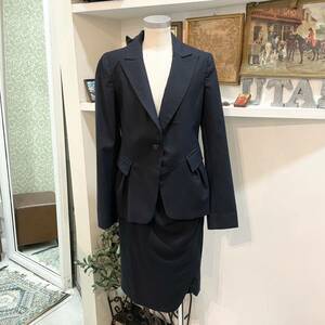 ARMANI JEANS/setup/jacket/skirt/navy/ladies/アルマーニジーンズ/セットアップ/ジャケット/スカート/ネイビー/レディース