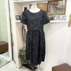 MARC BY MARC JACOBS/dress/flower/navy/black/ladies/マークバイマークジェイコブス/花柄ワンピース/ネイビー/ブラック/レディース