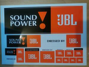 JBL sticker A4 size 