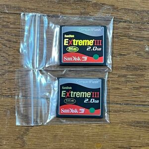 サンディスク CF2GB extremeⅢ 2枚セット