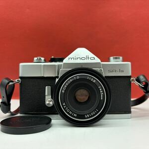 ◆ MINOLTA SR-1s フィルムカメラ 一眼レフカメラ ボディ ROKKOR-TD F2.8 45mm レンズ シャッターOK 現状品 ミノルタ