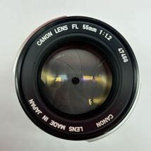 ◆ Canon LENS FL 55mm F1.2 カメラレンズ 単焦点 大口径レンズ マニュアルフォーカス キャノン_画像2