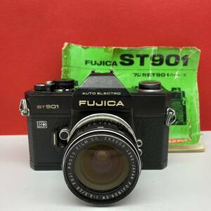 □ FUJIFILM FUJICA ST901 フィルムカメラ 一眼レフカメラ Fujinon.SW 28mm F3.5 レンズ 動作確認済 現状品 フジカ 富士フィルム