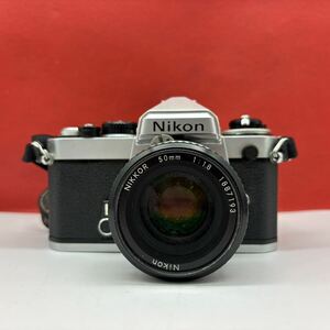 ◆ Nikon FE フィルムカメラ 一眼レフカメラ ボディ NIKKOR 50mm F1.8 Ai レンズ シャッター、露出計OK 現状品 ニコン