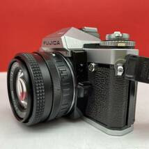 □ FUJIFILM FUJICA AX-5 ボディ 一眼レフカメラ フィルムカメラ EBC X-FUJINON F1.6 50mm DM レンズ 動作確認済 フジカ 富士フィルム_画像4