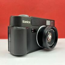 ◆ KONICA HEXAR black コンパクトフィルムカメラ 35mm F2.0 動作確認済 シャッター、露出計OK ストロボ 付属品 コニカ_画像4