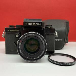 □ TOPCON SUPER DM ボディ 一眼レフカメラ フィルムカメラ RE GN TOPCOR M 50mm F1.4 レンズ 露出計OK 現状品 トプコン