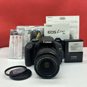 ◆ Canon EOS Kiss X5 Kit デジタル一眼レフカメラ EF-S 18-55mm F3.5-5.6 IS Ⅱ レンズ シャッター、フラッシュOK キャノン