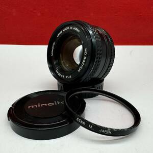 ▲ MINOLTA MD ROKKOR 50mm 1:1.4 一眼レフ カメラレンズ 単焦点レンズ MF オールドレンズ ミノルタ