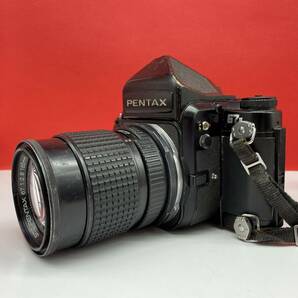 □ PENTAX 67II ボディ 中判フィルムカメラ smc PENTAX67 165mm F2.8 レンズ マグニファイヤー シャッターOK 現状品 ペンタックス の画像4