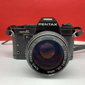 □ PENTAX superA ボディ フィルムカメラ 一眼レフカメラ SMC PENTAX 50mm F1.2 レンズ 通電確認済 現状品 ペンタックス
