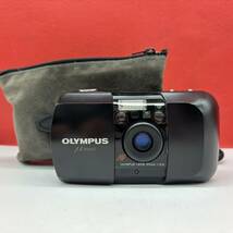 ◆ OLYMPUS μ[mju:] コンパクトフィルムカメラ 35mm F3.5 シャッター、フラッシュOK オリンパス_画像1