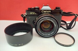 ■ Canon FTb ボディ LENS FD 55mm F1.2 S.S.C. レンズ 動作確認済 露出計OK 現状品 フィルム一眼レフカメラ キャノン