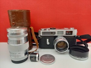 ■防湿庫保管品 Canon MODEL 7 レンジファインダー フィルムカメラ 50mm F1.8 85mm F1.9 レンズ シャッター、露出計OK 付属品 キャノン