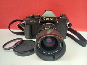 ■ Canon NEW F-1 ボディ FD 35-70/4 レンズ 動作確認済 シャッター、露出計OK フィルム一眼レフカメラ キャノン