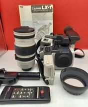 ■ Canon 8mmビデオカメラ LX-1 Hi8 Canovision 8 ボディ CL 8-120mm F1.4-2.1 レンズ 動作未確認 現状品 キャノン_画像1