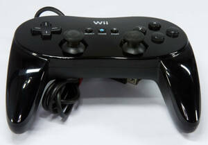 08-08(中古)Wii用　純正クラシックコントローラーPRO　ブラック