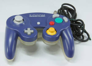 08-11( used )NINTENDO GAMECUBE Game Cube original controller blue 