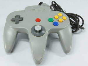 11-06(中古)NINTENDO64 ニンテンドー64純正コントローラー グレー