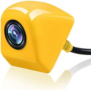 100万画像汎用リアカメラ 車載バックカメラ ナンバープレート取付 12V 超小型 高画質 超強暗視 防水日本語説明書 RCA接続 下向き取付