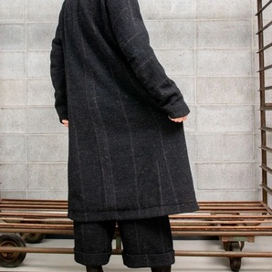 新品23AW DEVOA ジェットランドウールコートCTI-BSOC Coat Shetland Wool. Blackサイズ2 定価110000円incarnation backlash KLASICA juliusの画像7