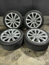 Audi A7純正ホイール 【255/40R19】ホイールキャップ付き ブリヂストン POTENZA 美品 溝あり_画像1