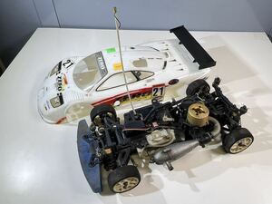 * Kyosho engine car KYOSHO radio-controller PS401 chassis body radio controlled car operation not yet verification parts part removing present condition goods Junk secondhand goods control J794