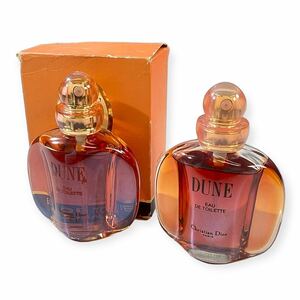 ★ほぼ満タン Christian Dior 香水 2点まとめ売り DUNE オードトワレ 50ml ヴァポリザター（スプレータイプ） 現状品 中古品 管理J696