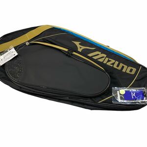 * tag attaching unused goods MIZUNO Mizuno racket bag 6 pcs insertion .63JD700309 black approximately 40L badminton tennis racket case control J722