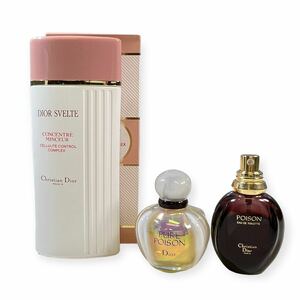 ★3点まとめ売り Christian Dior POISON 30ml PURE POISON 30ml SVELTE 200ml フランス製 中古品 管理J747