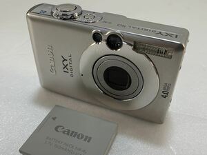 ★動作未確認 Canon キャノン コンパクトデジタルカメラ IXY DIGITAL 50 デジカメ バッテリー付 5.8-17.4㎜ 1:2.8-4.9 現状品 管理J768