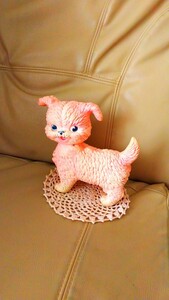 母の日 超レア カラー パステル ピンク 美 アメリカ VTG エドワード モブレイ 1960年 PUPPY 仔犬 ソフビ サンラバー 人形 フィギュア KAWS