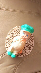  Father's day rare America VTG 1950 year railroad maintenance Boy boy pastel green sofvi doll loose new ton sun Raver stamp have retro .