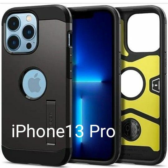 ★人気商品★Spigen iPhone13 Pro ケース 衝撃吸収 ガンメタル