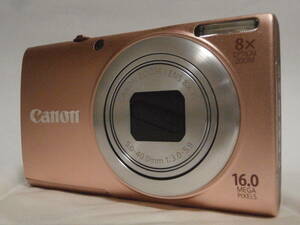 美品 デジカメ Canon PowerShot A4000IS HD ピンク (16.0メガ) 6189 BT