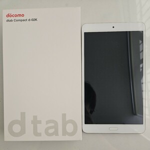 Android タブレット docomo ドコモ dtab Compact d-02k gold ゴールド 中古品 本体のみ 箱付き