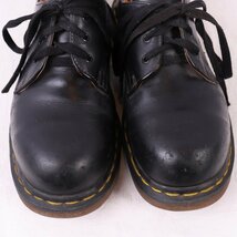 スチールトゥ ドクターマーチン UK6/24.5cm～25.0cm/3ホール 黒 ブラック メンズ レディース drmartens 古着 中古 dm3885_画像3