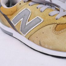 996 ニューバランス 26.5cm/new balance 黄色 イエロー 銀 シルバー スネーク ホワイト 中古 古着 スニーカー メンズ スニーカー yy2936_画像7