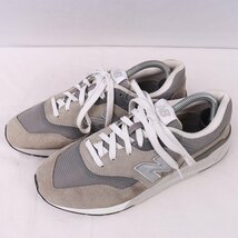 997.5 ニューバランス 25.5cm/new balance 灰 グレー 銀 シルバー 白 ホワイト 中古 古着 スニーカーメンズ スニーカー yy2958_画像1