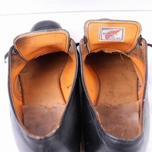 レッドウィング 11 B / Uチップ 9400 黒 ブラック 90's RED WING USA製 /ポストマン シューズ 本革 古着 中古 ds4294_画像10