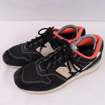 996 ニューバランス 25.5cm/new balance 黒 ブラック ベージュ 白 ホワイト オレンジ 緑 グリーン 中古 古着 スニーカー メンズ yy3017_画像1