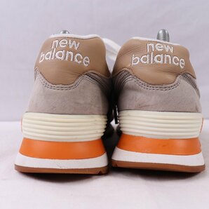 574 ニューバランス 26.5cm/new balance 灰 グレー オレンジ ベージュ オフホワイト 中古 古着 メンズ スニーカー yy3144の画像2